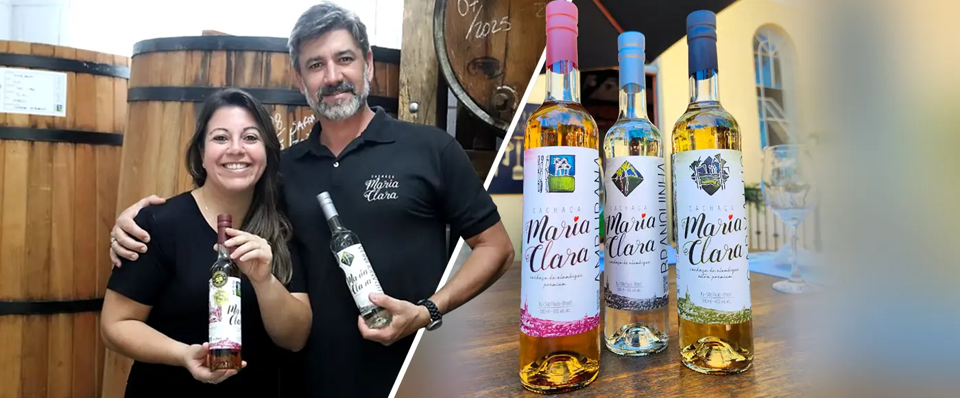 Cachaça Maria Clara leva tradição familiar ao festival